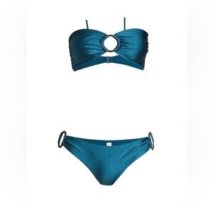 Zimmermann Teal 2piece Swim - size 1